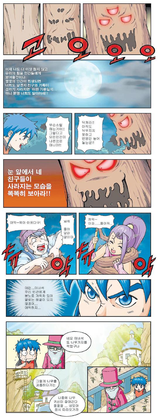 만화 사자 눈