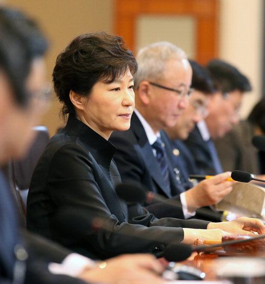  박근혜 대통령이 지난달 29일 국무회의에서 