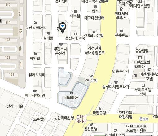 찾아가시는길 사진=네이버 지도 갈무리 
주소 : 대전광역시 서구 대덕대로233번길 28