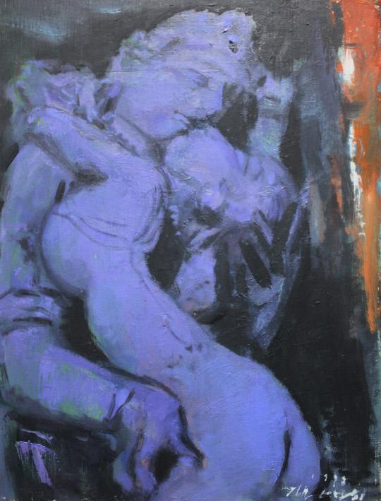 미투나(mithuna)-40.9X31.8cm-oil on canvas-1998-김배히 선생님 작품
