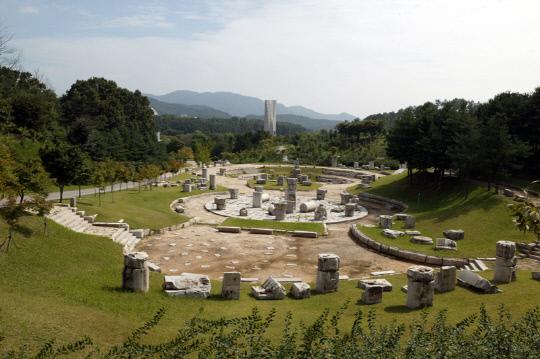 독립기념관 서쪽 야외에는 조선총독부 부재 전시공원이 있다. 사진=독립기념관 제공
