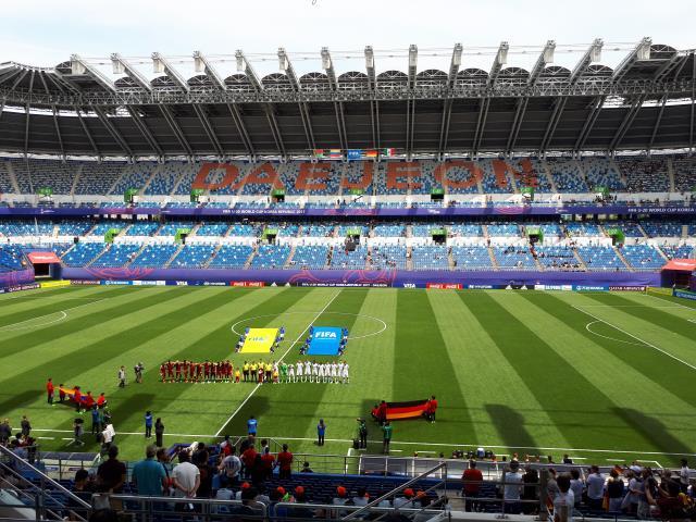지난 20일 대전월드컵경기장에서 U-20 월드컵 조별리그 첫 경기인 독일과 베네수엘라의 예선경기가 열렸다. 사진=김정원 기자
