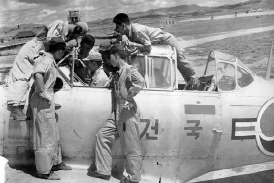 1950년대 조종교육모습. 사진=공군박물관 제공.
