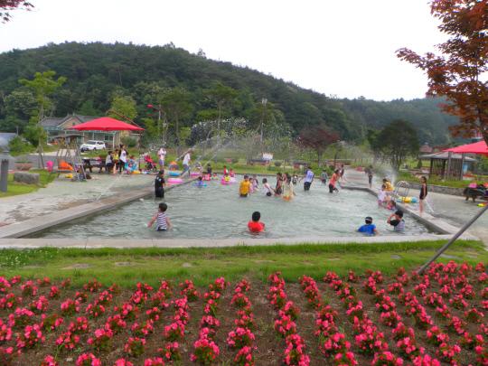 가뭄 탓에 개장이 연기됐던 청양고추문화마을 어린이물놀이장이 오는 21일 개장한다. 사진은 지난해 물놀이장 모습.
