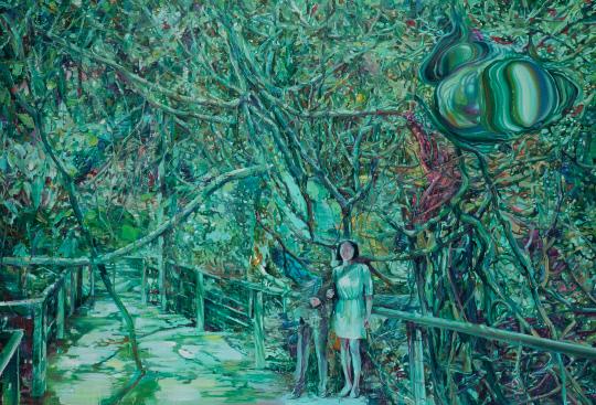녹색 에코3 Green Echo Oil on Canvas 123 x 180cm 2017
