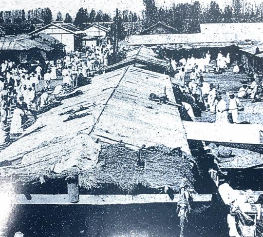 1910년대 대전 중앙시장(대전어채시장) 모습. 원동 일대 조성된 시장은 장차 중부권 최대 재래시장으로 발전한다. 사진 = 대전시 제공 
