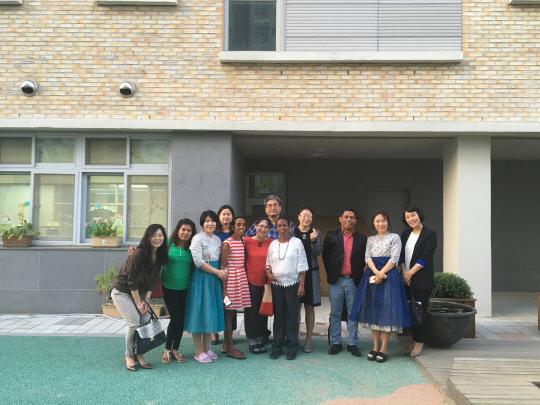 동티모르 유아교육 관계자 4명이  지난 25일 한국 선진 유아교육을 직접 확인하기 위해 가락유치원을 방문했다. 사진=세종시교육청 제공
