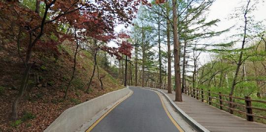 보문산 자전거길(보문산입구-청년의 광장-대전오월드-뿌리공원) 전경. 사진=대전시 제공
