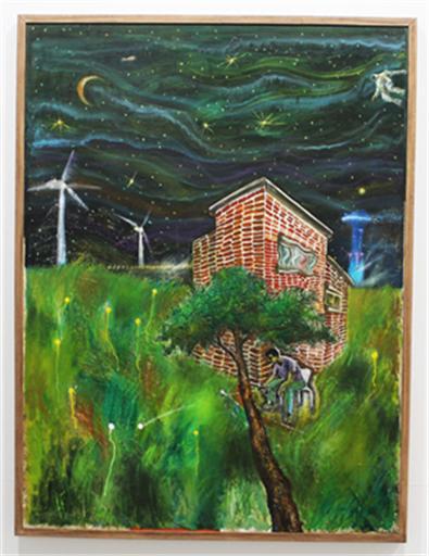 사윤택 골프공 툭!, 2016, oil on canvas, 116.8x91cm

