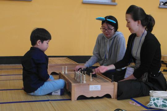 대전유아교육진흥원 프로그램 중 민속놀이 체험 모습. 사진=대전시교육청 제공
