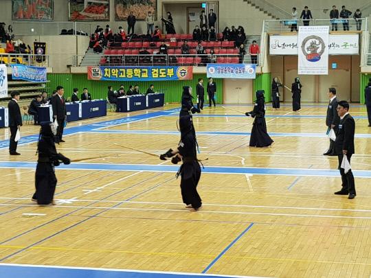 제60회 춘계 중·고등학교 검도대회가 지난 6일부터 8일까지 3일간 청양군민체육관에서 선수 및 임원 1500여명이 참가한 가운데 성황리에 마무리됐다.사진=청양군 제공
