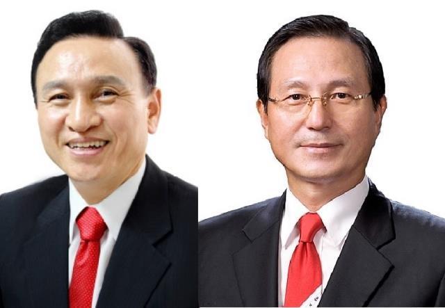 구본영 더불어민주당 천안시장 후보(왼쪽), 박상돈 자유한국당 천안시장 후보.