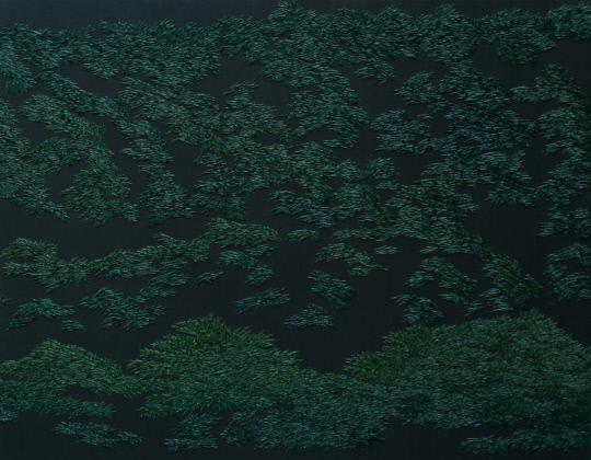 Mountain(Green) 116.8x91.0cm Oil on canvas 2017
