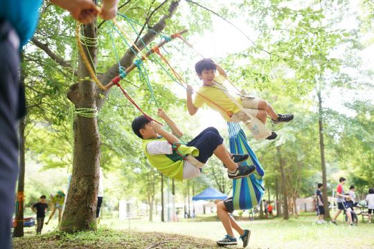지난해 숲사랑소년단 전국대회 활동 모습. 사진=산림청 제공

