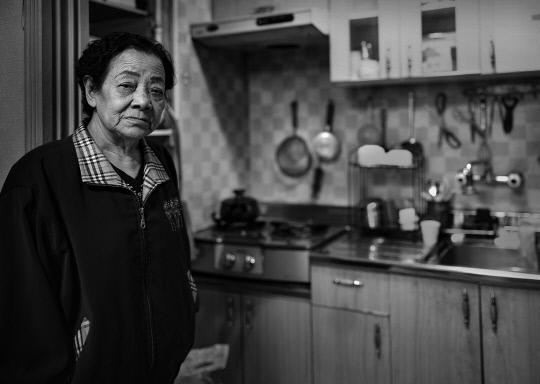 일본군 위안부였던 김화선 할머니. 사진=전재홍 사진가 제공
