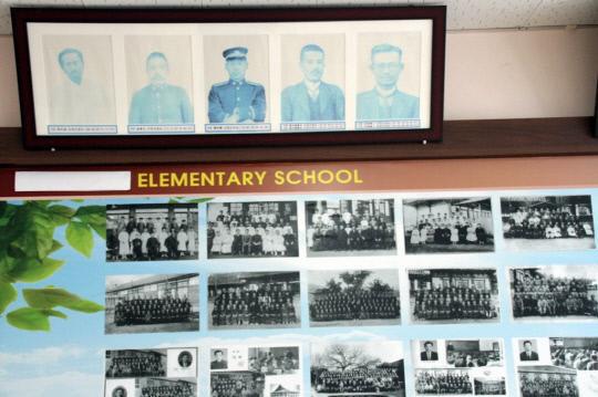 충남지역 학교 내  전시중이던 일본인 교장 사진 대부분이  철거됐다.. 사진=충남도교육청 제공 
