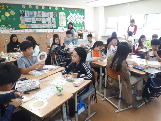 대전서원초등학교의 고민 톡톡 코칭교육(또래 코칭) 활동 모습. 사진=대전시교육청 제공
