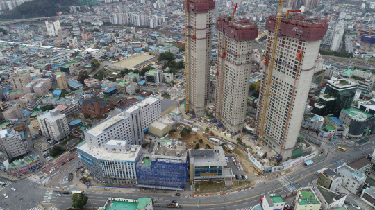 천안시 동남구청사부지 복합개발 도시재상사업 현장 모습. 사진=천안시 제공

