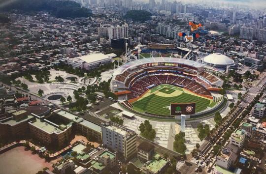 대전 새 야구장 `베이스볼드림파크` 조감도. 사진=대전시 제공
