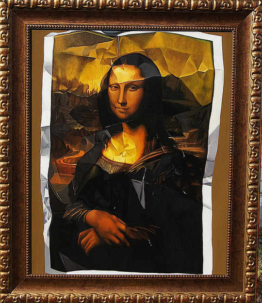 정규돈 작품, 구겨진 이미지 Images of the crumpled1901, 53.0х65.1cm, Oil on canvas, 2019
