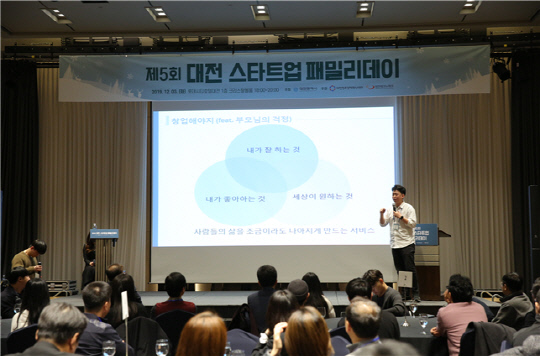 대전창조경제혁신센터는 지난 3일 지역 내 스타트업 임직원 100여 명이 참여한 가운데 `제5회 대전 스타트업 패밀리데이`행사를 개최했다. 사진=대전창조경제혁신센터 제공

