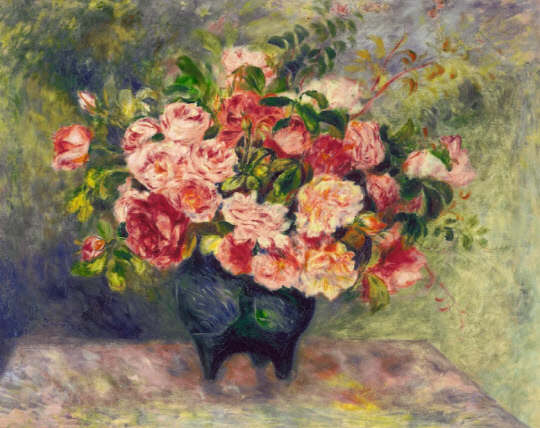 르누아르 꽃병의 장미 Roses in a Vase, ca.1880
