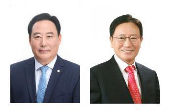 어기구 더불어민주당 후보 (왼쪽), 김동완 미래통합당 후보(오른쪽)
