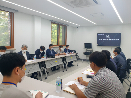 대전대 LINC+사업단이 15일 교내 메이커 세미나실에서 메이커 협의회를 개최했다. 사진=대전대 제공
