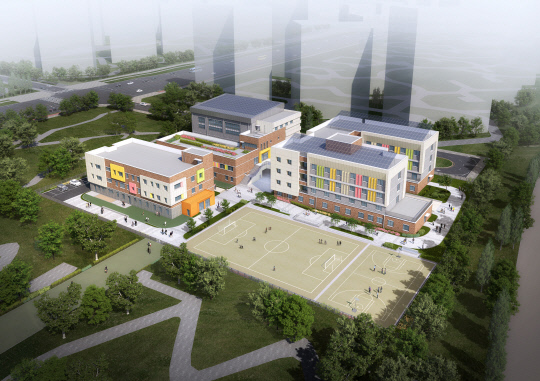 2022년 3월 친수2초등학교와 연계해 개원 예정인 친수2유치원 조감도 사진=대전시교육청 제공
