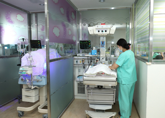 단국대병원 신생아 집중치료실 모습. 사진=단국대병원 제공
