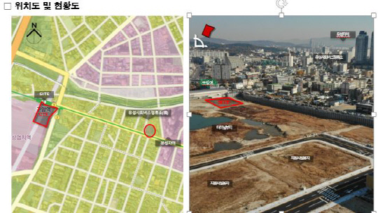 대전 유성시외버스정류소 위치·현황도. 사진=대전시 제공 
