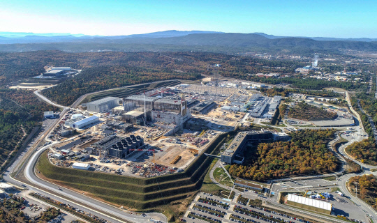ITER 건설현장. 사진=한국핵융합에너지연구원 제공

