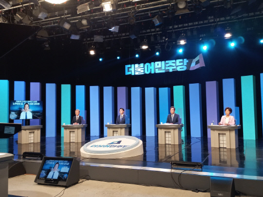 더불어민주당 대전토론회가 27일 대전MBC 공개홀에서 열렸다. 사진=장중식 기자
