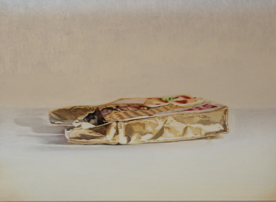 장동욱(2017), `A plastic bag containing choco`, 캔버스에 유채. 사진=대전시립미술관 제공
