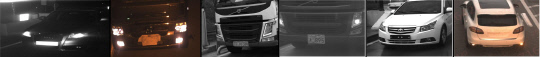 차량 번호판에 반사체를 붙이거나 가리고 번호판을 꺾어놓은 차량들. 사진=한국도로공사 제공
