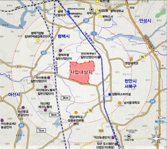 기재부 국유지 토지개발 선도 사업지로 선정된 국립축산과학원 축산자원개발부 부지. 사진=천안시 제공