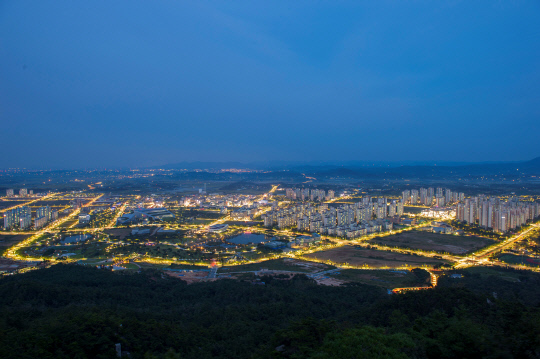 내포신도시  야경사진=홍성군 제공