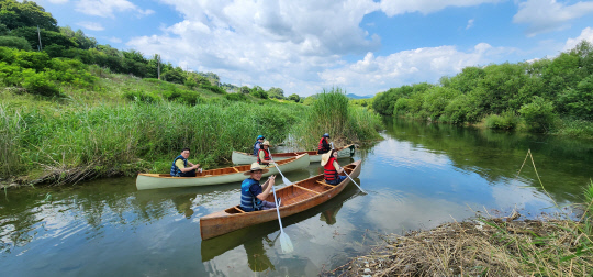 장자늪 카누체험장. 사진=충주시 제공
