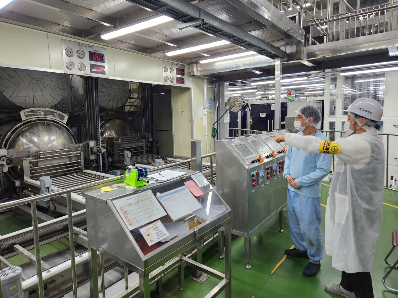 생산공정도라인. 사진=교동식품 제공