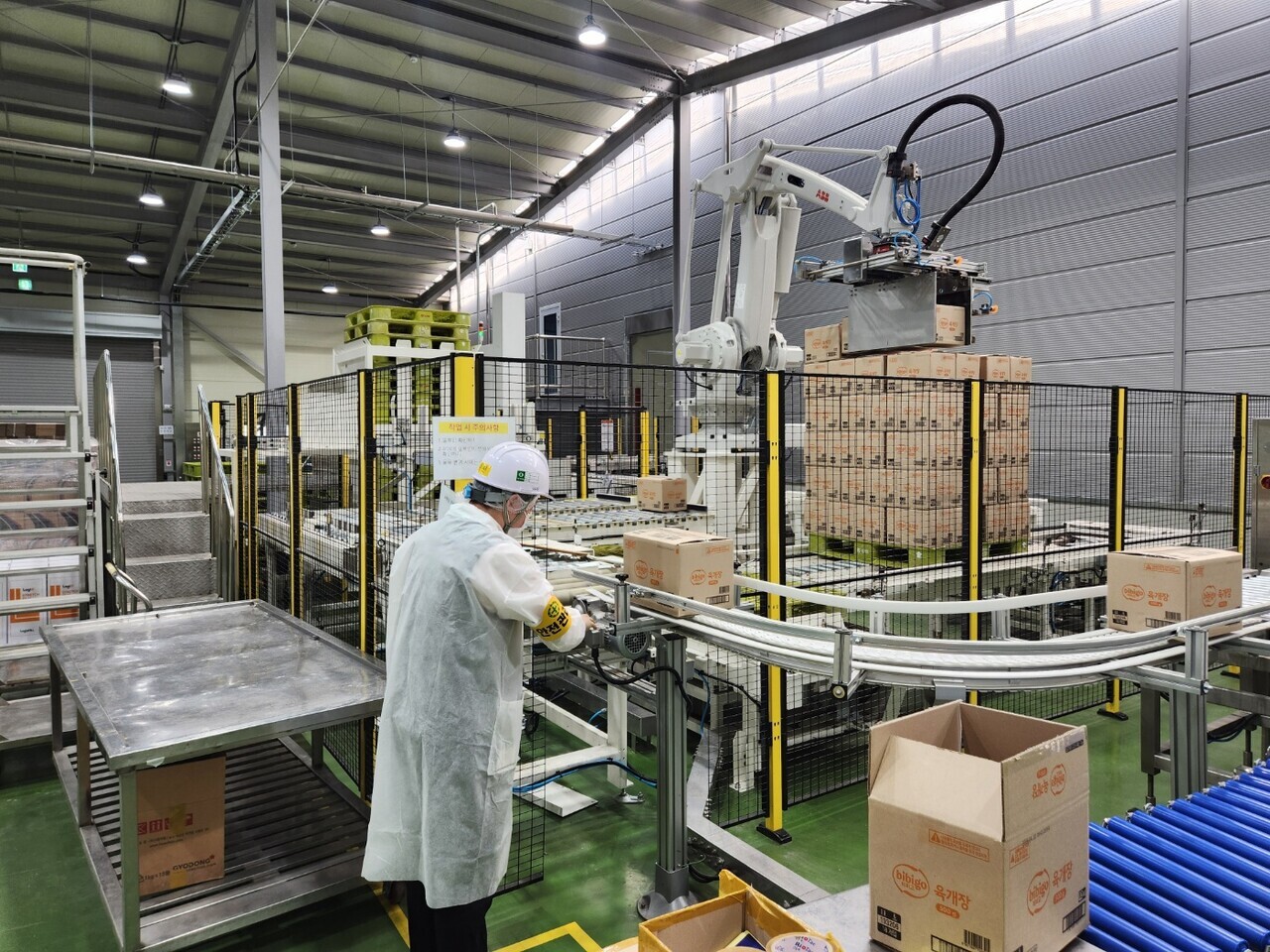 생산공정도라인. 사진=교동식품 제공