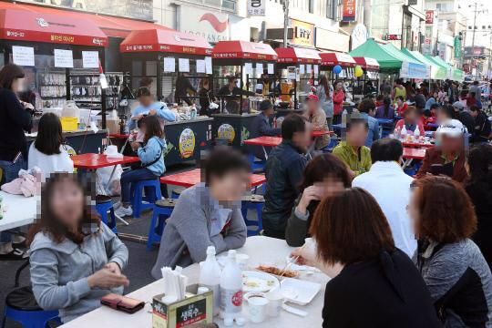보령중앙시장 로데오거리. 보령시 제공