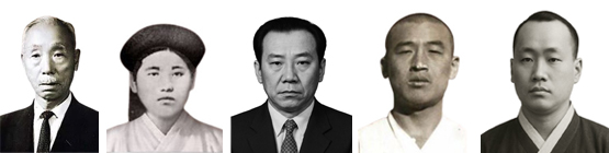 이규갑 (왼쪽부터) , 이애라 , 이길영 , 이응열 , 이민화. 사진=국가보훈부