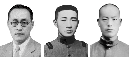 김좌진 친동생 김동진(왼쪽부터) , 김좌진 6촌동생 김종진 , 박영희 (충남 부여 출신)